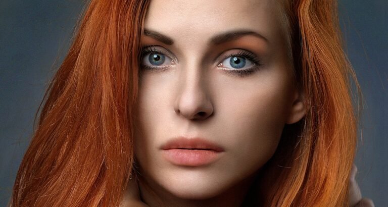 woman, face, beauty, model, posing, young, long hair, youth, hair, look, skin, redhead